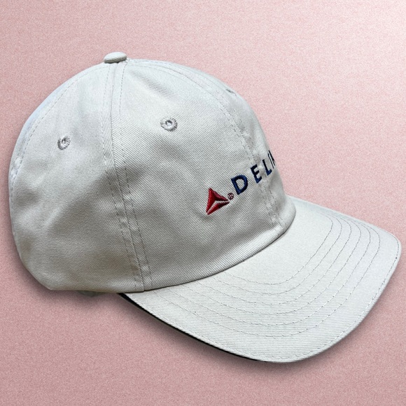 Delta Air Lines Adjustable Baseball Hat One Size Fits Most Collectible New - Picture 2 of 16